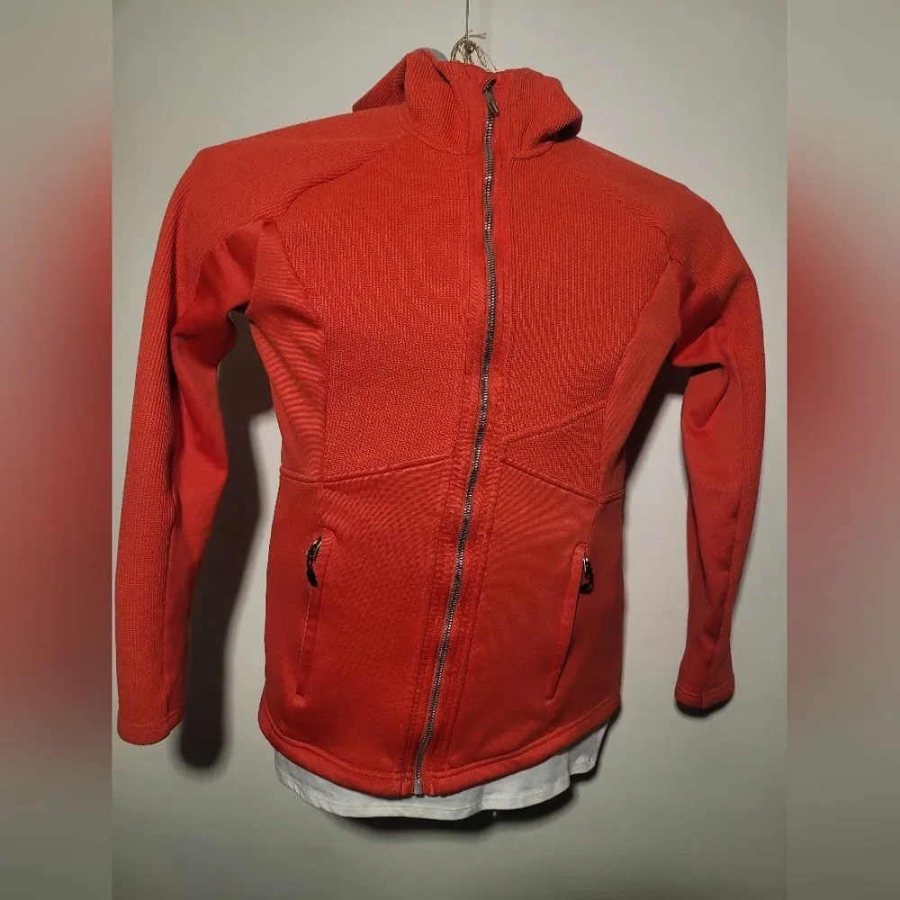 Spyder Men's Orange Full-Zip Hooded Jacket
